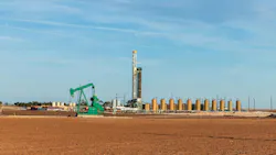 Oil exploration in field at Permian Basin Oil exploration in field at Permian Basin