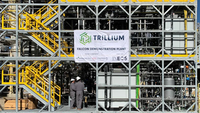Trillium's Project Falcon demonstration plant at INEOS Nitriles&rsquo; Green Lake facility in Port Lavaca, Texas