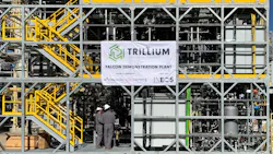 Trillium's Project Falcon demonstration plant at INEOS Nitriles’ Green Lake facility in Port Lavaca, Texas Trillium's Project Falcon demonstration plant at INEOS Nitriles’ Green Lake facility in Port Lavaca, Texas