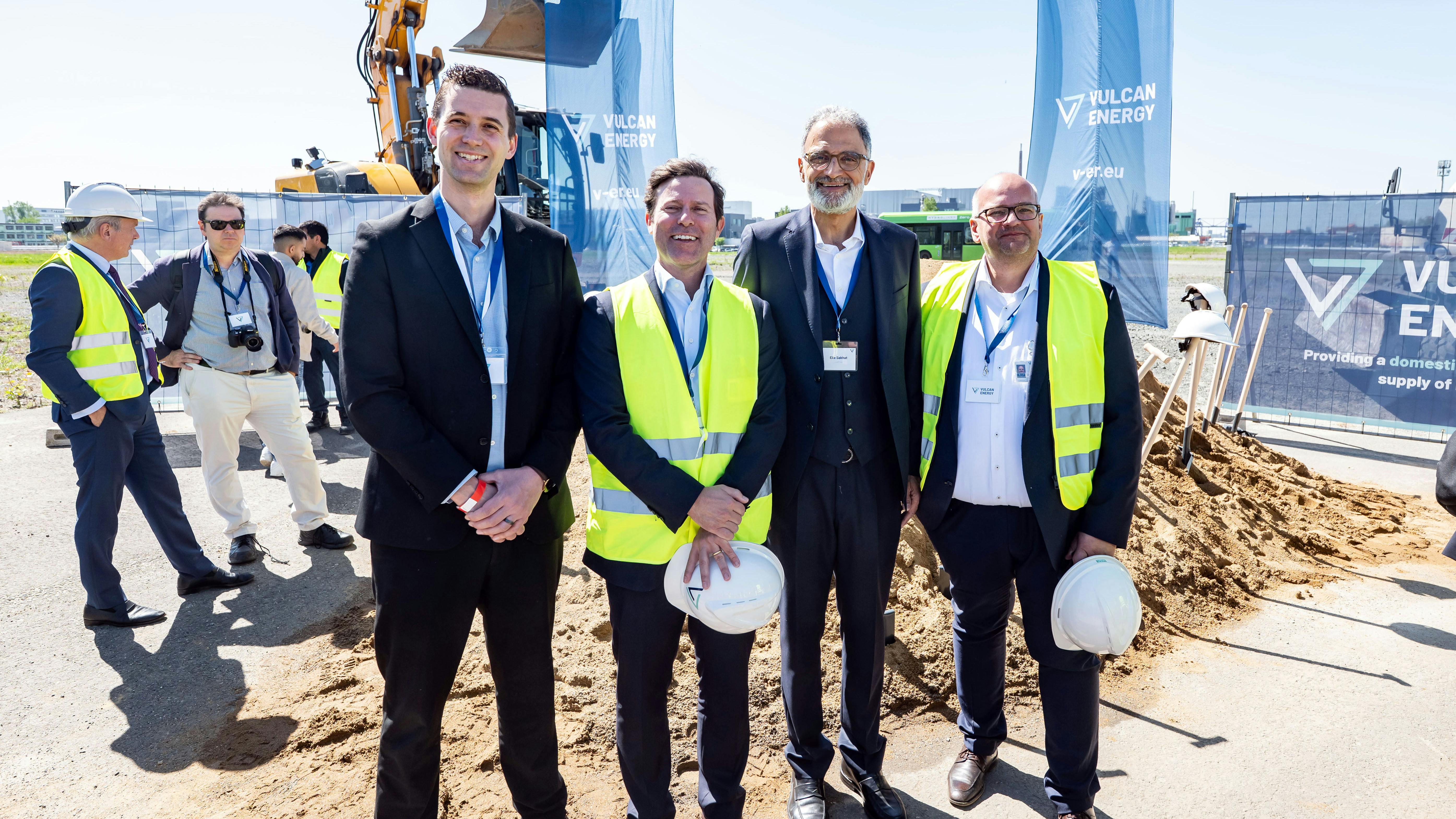 NESI CEO, Jeremy Moulson at the Vulcan Energy groundbreaking ceremony on April 23, 2026.