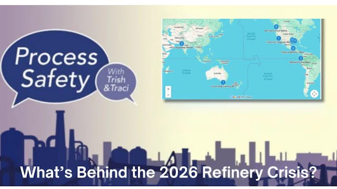 Google map of 11 refinery fires across four continents