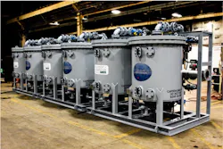 Skid-mounted softener vessels. Source: SAMCO Technologies Skid-mounted softener vessels. Source: SAMCO Technologies