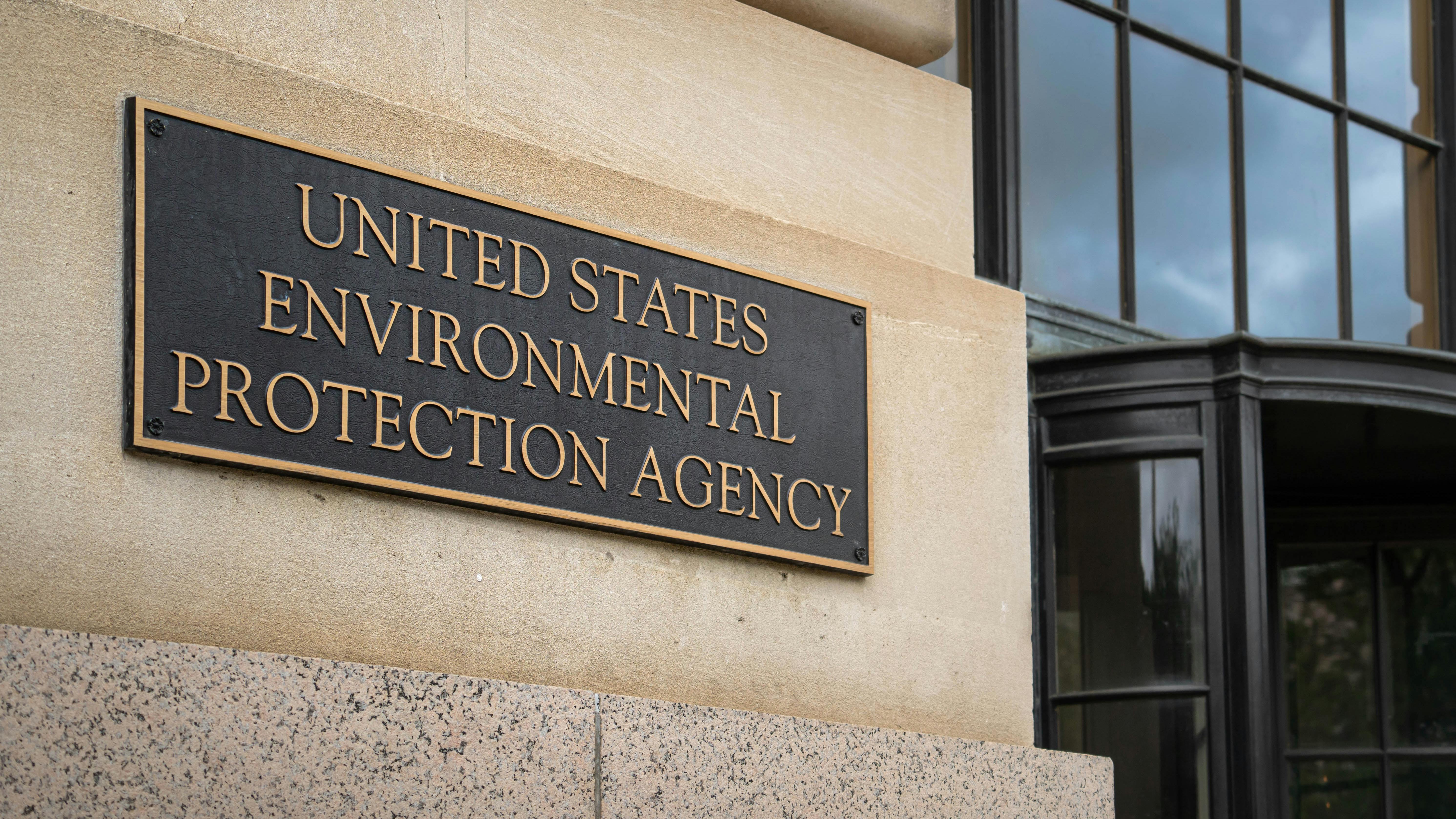 United States Environmental Protection Agency signage on headquarters building