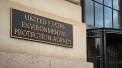 United States Environmental Protection Agency signage on headquarters building United States Environmental Protection Agency signage on headquarters building