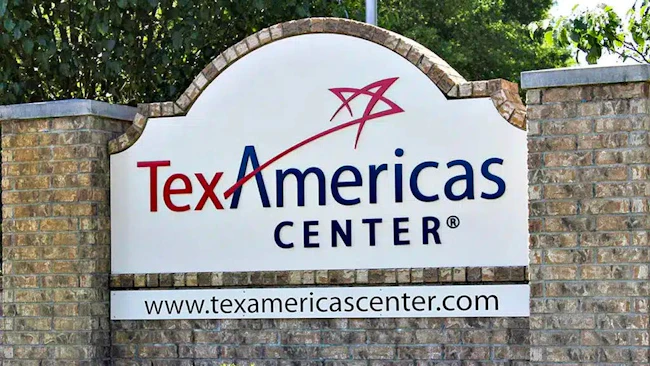 TexAmericas Center entrance sign
