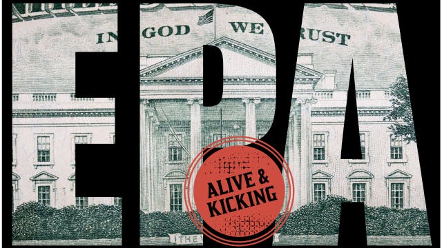 EPA text overlaid on dollar bill