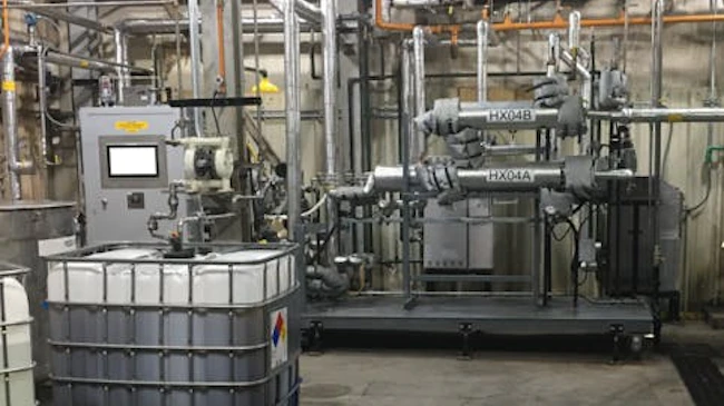 University of Pittsburgh and Lubrizol's large-batch to continuous production, housed in a compact, shipping-container-sized module