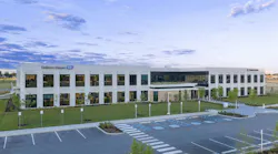 Exterior view of new Endress+Hauser building in Greenwood, Indiana
