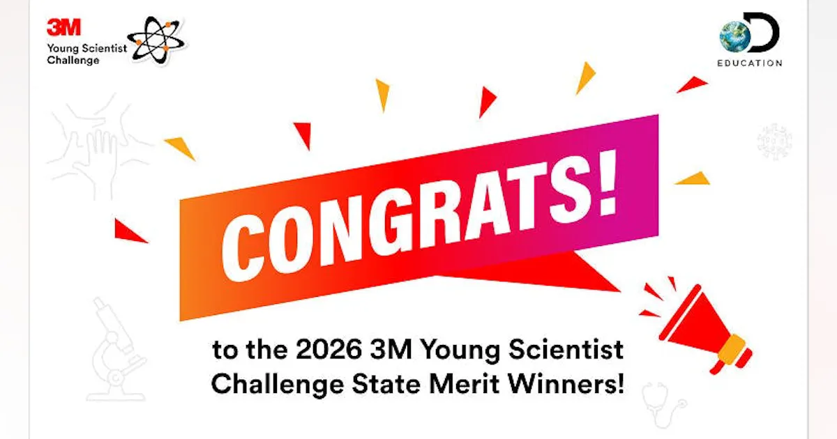 3M Recognizes Student Innovations in 2026 Young Scientist Challenge ...