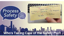 Podcast cover on work-life balance for chemical processing safety pros