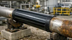 RapiCure technology wrapped on industrial pipe