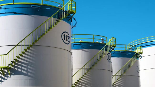 tank vessels at Moeve Chemicals production site