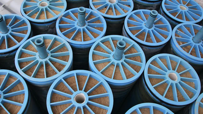 Close up of reverse osmosis membranes