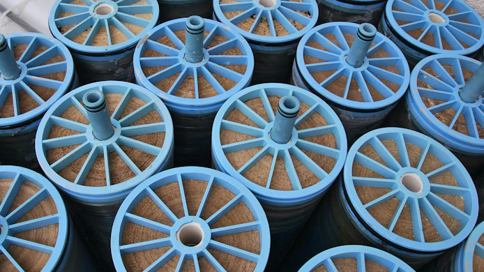 Close up of reverse osmosis membranes