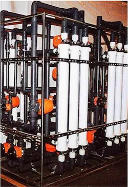 Photo of a skid-mounted UF unit