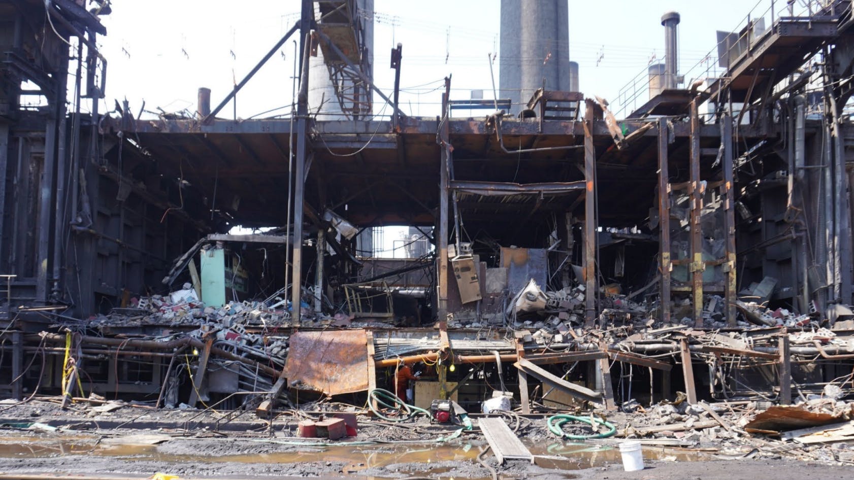 CSB photo of Clairton Coke Works explosion damage