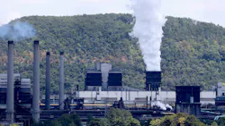 US Steel's Clairton Coke Works is seen following an explosion at the plant in Clairton, Pennsylvania, on Aug.11, 2025. An explosion at the steel plant left dozens wounded and others missing, officials said on August 11. (Rebecca Droke/AFP/Getty Images/TNS)