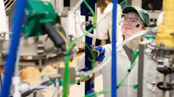 A student works in the Eastman Chemical Lab on the campus of University of Tennessee, Knoxville.