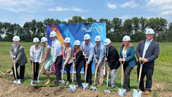 PPG Industries executives at groundbreaking ceremony for Delware, Ohio plant expansion
