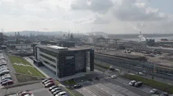 Aerial view of Ineos Inovyn at Runcorn, U.K.