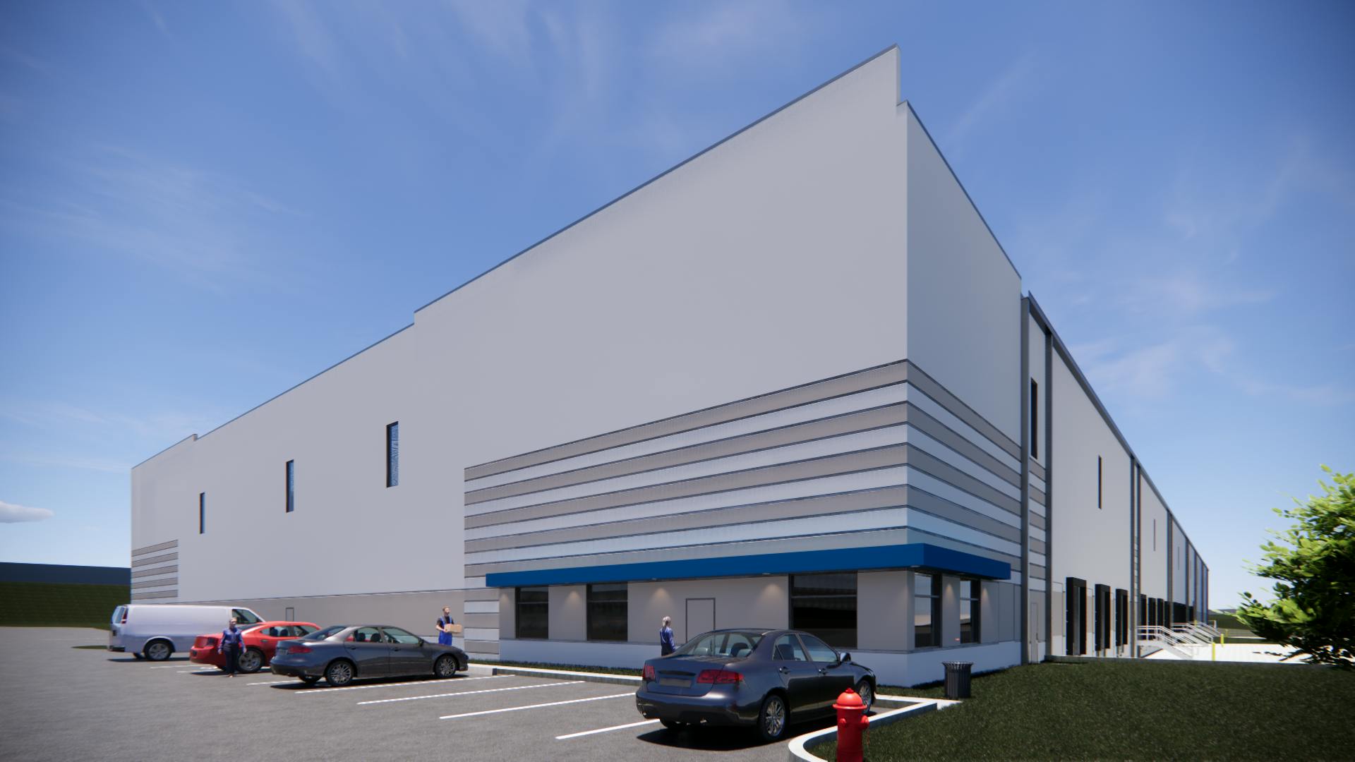 3D image mockup of future Camco Chemical distribution building