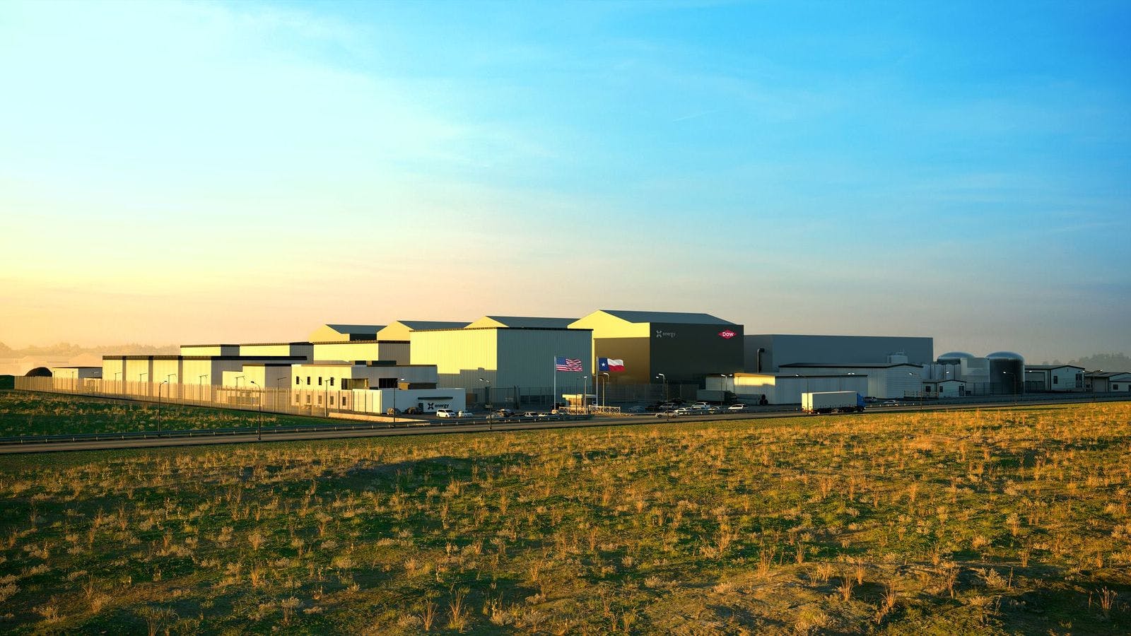 Dow Seadrift plant rendering