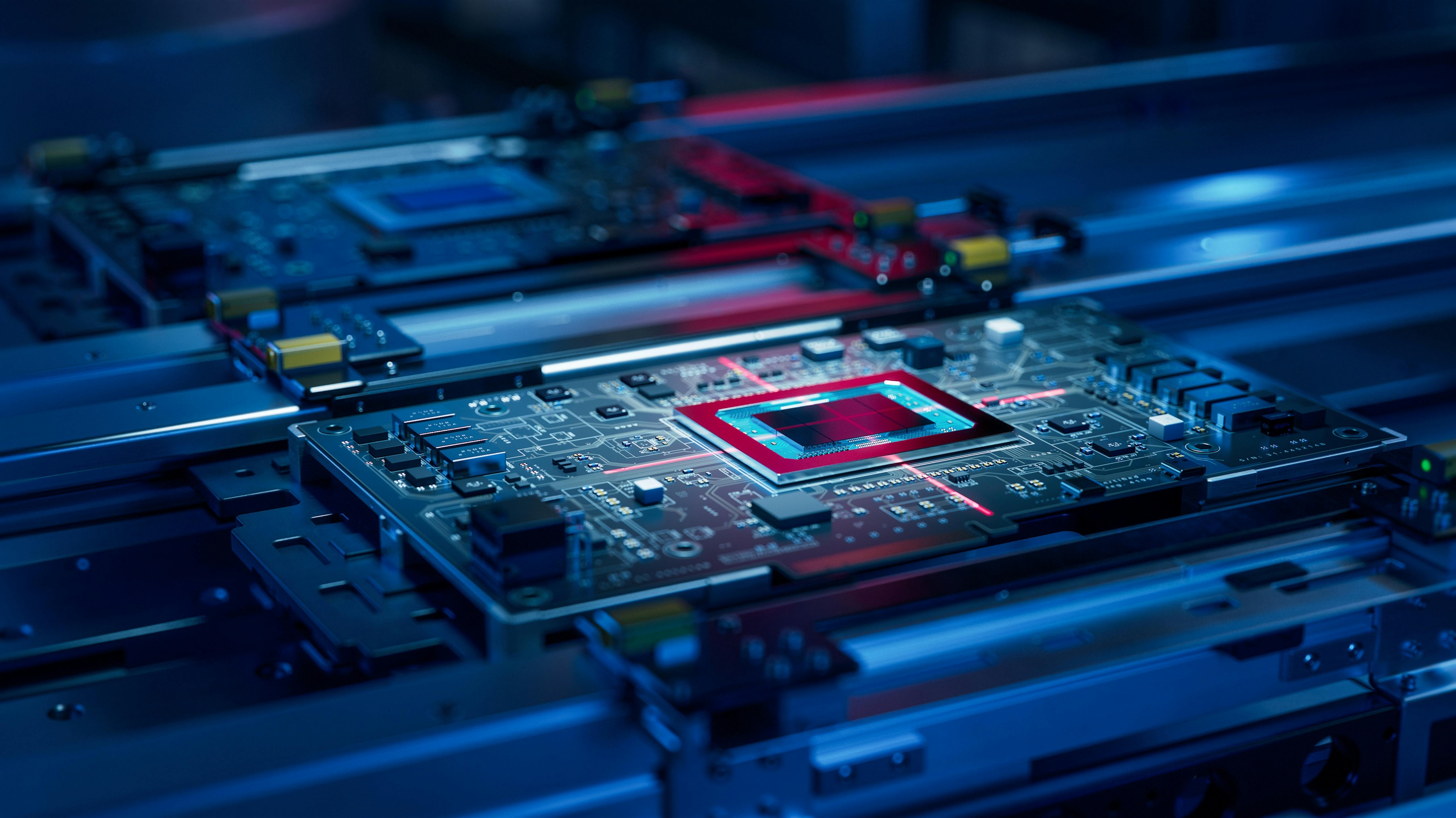 C;lose up of semiconductor chips