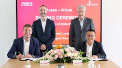 Axens, Wison Engineering executives pose after signing memorandum of understanding
