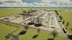 3D rendering of Technip Energies SkyNRG plant in the Netherlands