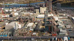Aerial view of Shell's Monaca, Pennsylvania plant