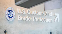 U.S. Customs and Border Protection sign on building