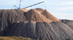 A picture taken on Oct. 6, 2013, shows a general view of Belaruskali potash mines near the Belarus town of Soligorsk, some 130 kilometers south of the capital Minsk. (Viktor Drachev/AFP/Getty Images/TNS)