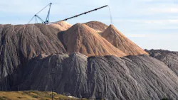 A picture taken on Oct. 6, 2013, shows a general view of Belaruskali potash mines near the Belarus town of Soligorsk, some 130 kilometers south of the capital Minsk. (Viktor Drachev/AFP/Getty Images/TNS)