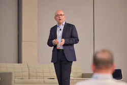 David Hatrick, vice president of strategic marketing and innovation at Huntsman, discusses his company’s R&D strategy and challenges in a changing market during the CIEX 2026 conference.