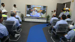 Tata Chemicals employees view safety training at new Suraksha Gurukul Training Center
