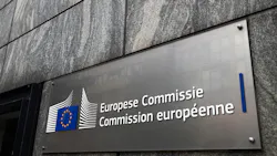 the European Commission building sign