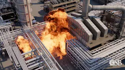 CSB YouTube screenshot showing animated video of the BP-Husky refinery explosion