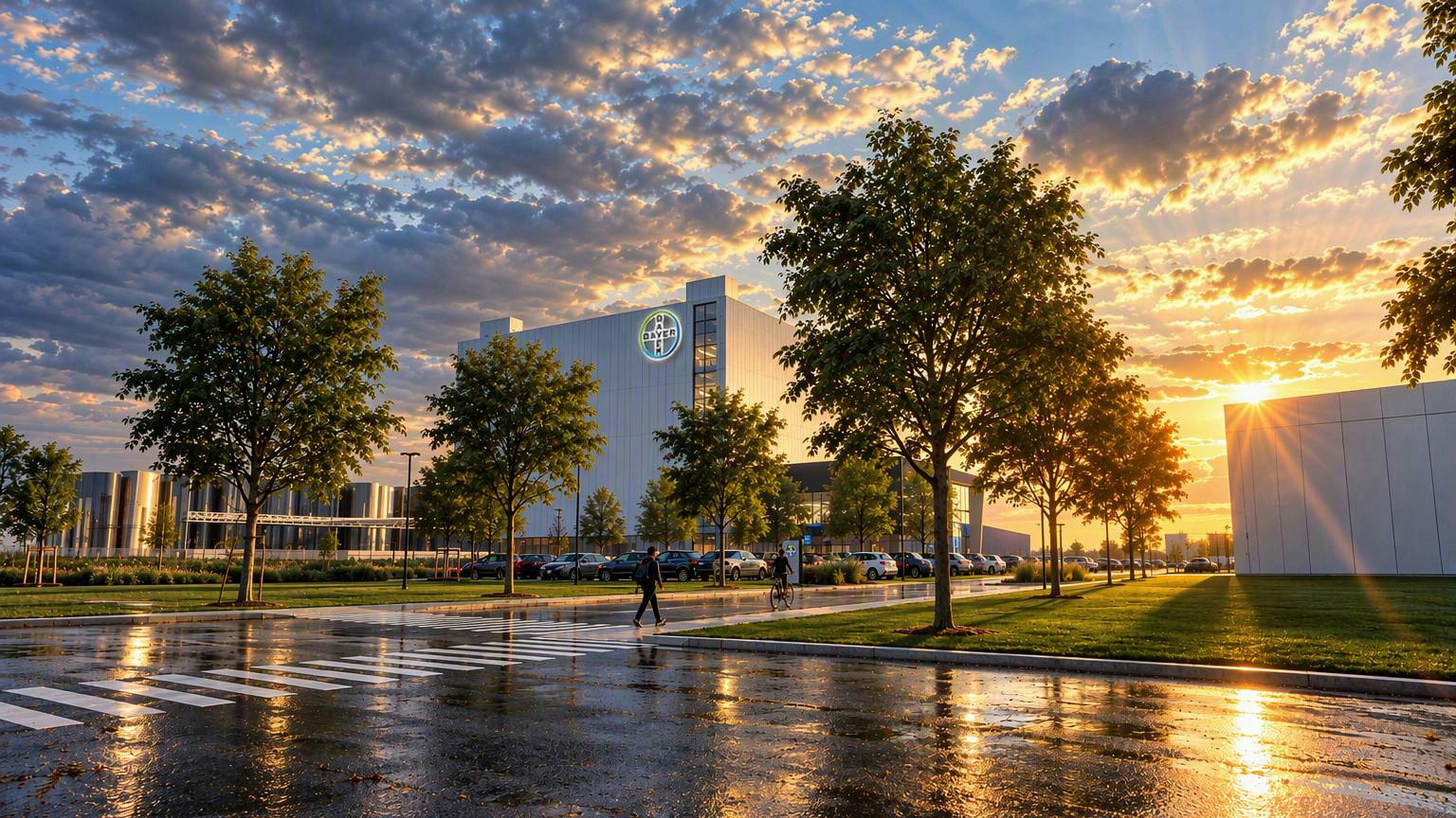 Illustration of New Albany International Business Park's new Bayer plant