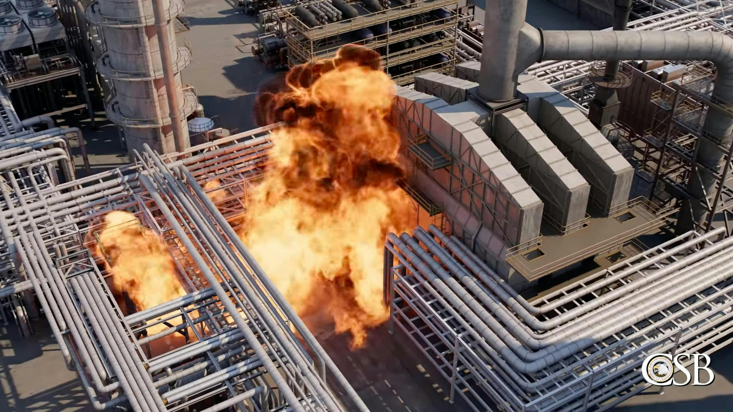Screenshot of YouTube CSB video on BP-Husky refinery explosion