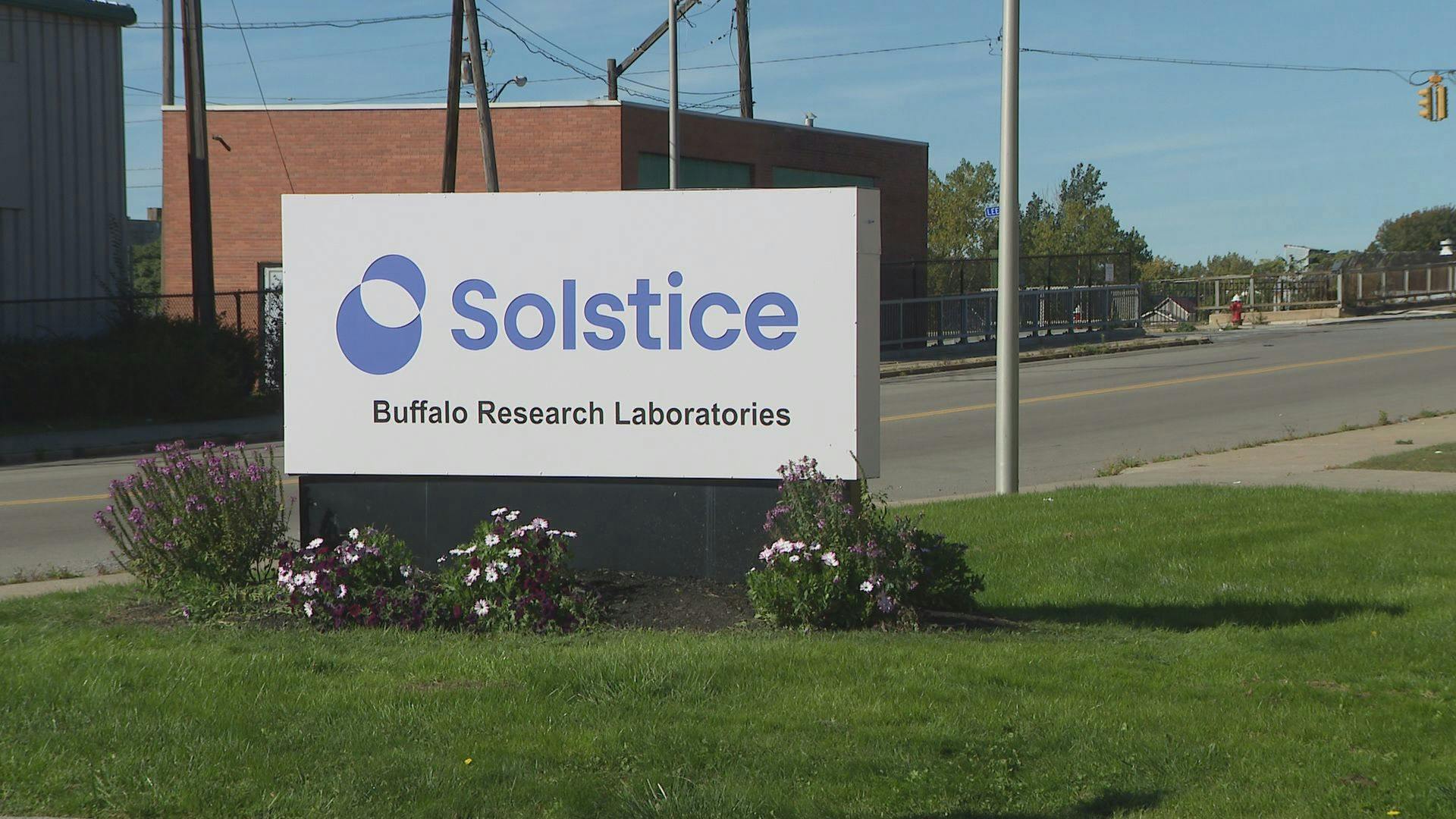 Solstice sign at its Buffalo, New York R&amp;D location