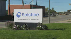 Solstice sign at its Buffalo, New York R&D location