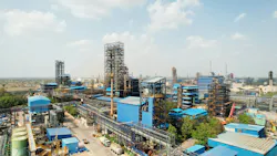 Aerial view of Aarti Industries chemical complex