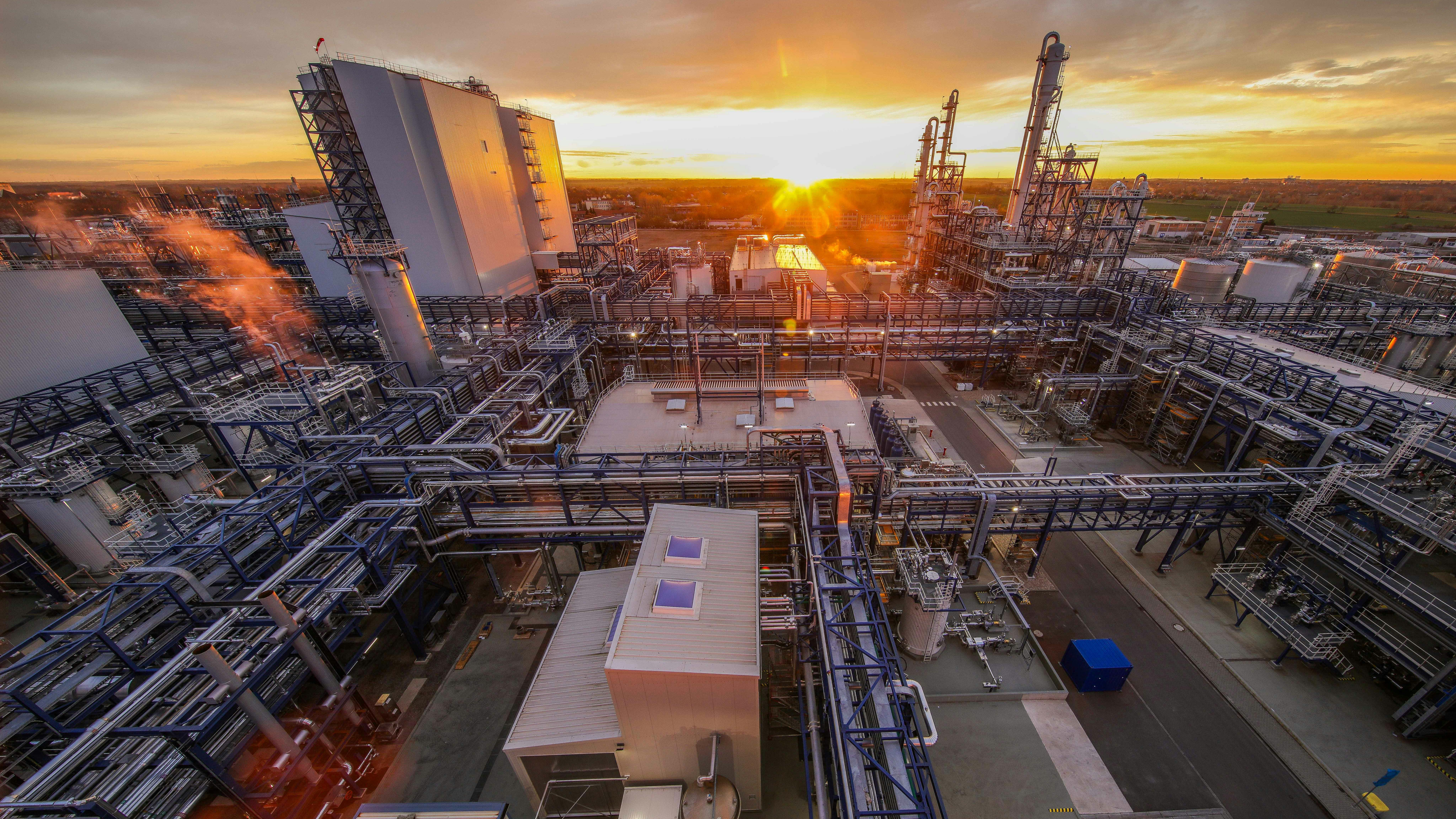 Aerial view of UPM Biorefinery in Leuna, Germany