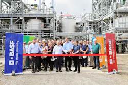 Ribbon cuttiong to commemorate BASF expanding APG production capacity in Cincinnati, Ohio